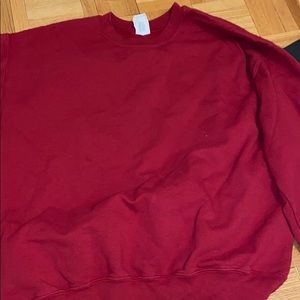 Burgundy crew neck